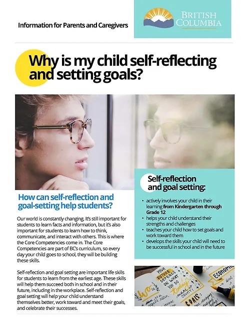 Why is my child self reflecting and setting goals